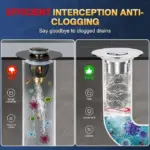 Anti-Clog Stainless Steel Pop-Up Drain Filter - Image 3
