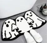 🦇"UNWELCOME"Bat Doormat. Halloween Flocked Carpet Atmosphere Decoration - Image 10